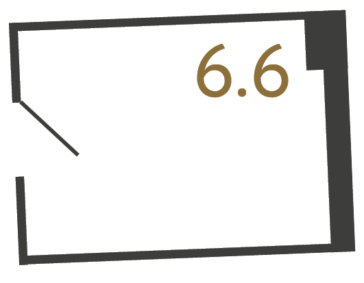 Коммерческое помещение №11 в ЖК Цвет Зеленогорска - 6.6 м²