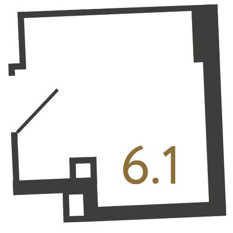 Коммерческое помещение №37 в ЖК Цвет Зеленогорска - 6.1 м²