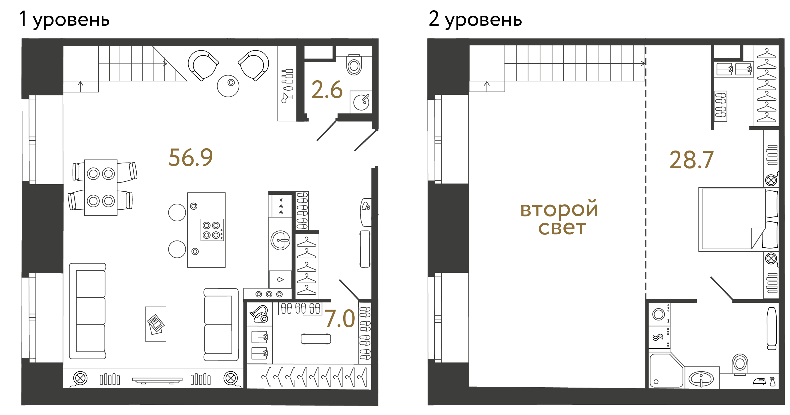 Однокомнатный номер 95.2 м²