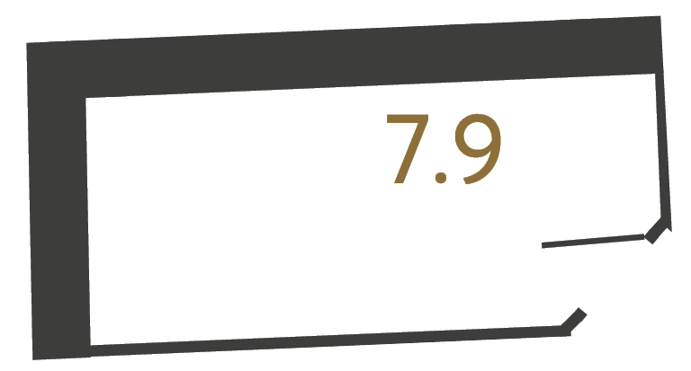 Коммерческое помещение №21 в ЖК Цвет Зеленогорска - 7.9 м²