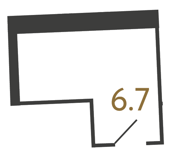 Коммерческое помещение №76 в ЖК Цвет Зеленогорска - 6.7 м²