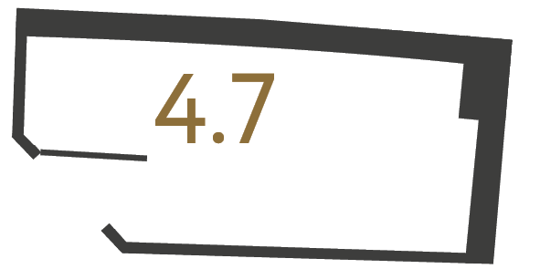 Коммерческое помещение №85 в ЖК Цвет Зеленогорска - 4.7 м²