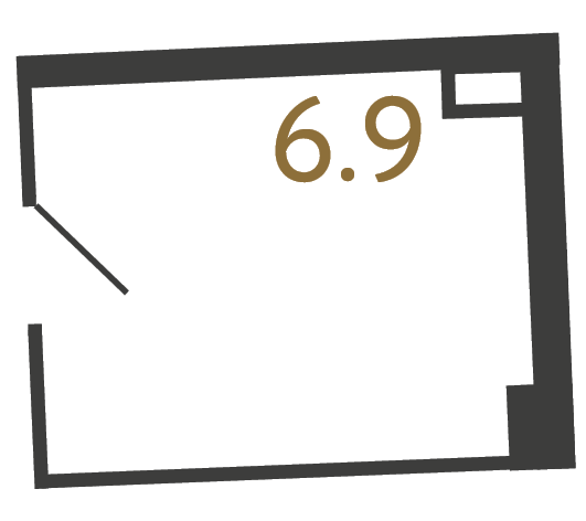 Коммерческое помещение №10 в ЖК Цвет Зеленогорска - 6.9 м²
