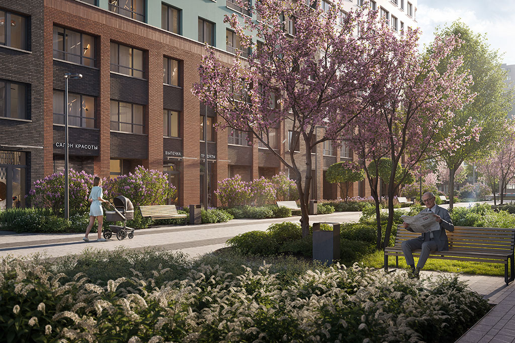 Безопасный двор без машин в ЖК Ultra City 3.0 от RBI