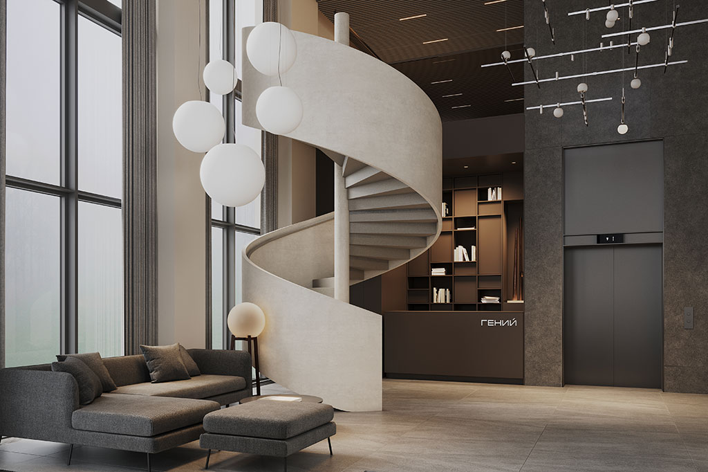 Холл дома «Гений» от RBI