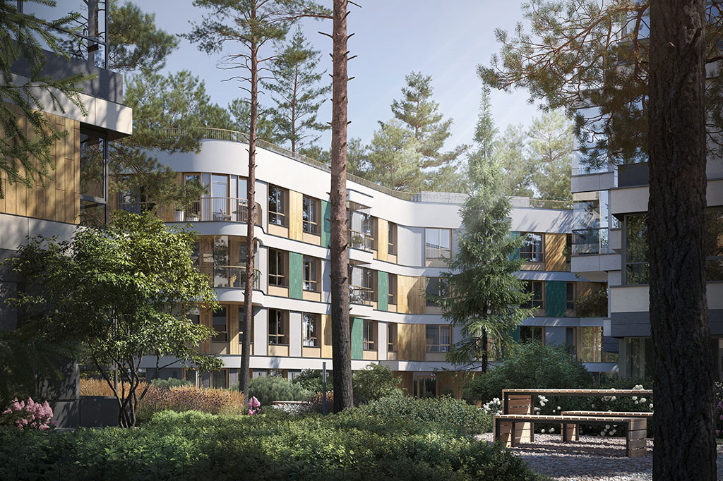 Лаунж-отель «Сад Зеленогорска» от застройщика RBI на Пограничной улице Лаунж-отель «Сад Зеленогорска» от застройщика RBI на Пограничной улице