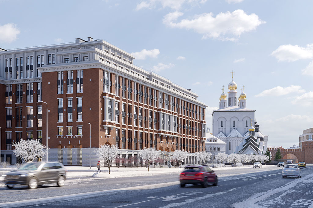 Фасад дома «МИРЪ» на Миргородской улице от RBI Фасад дома «МИРЪ» на Миргородской улице от RBI