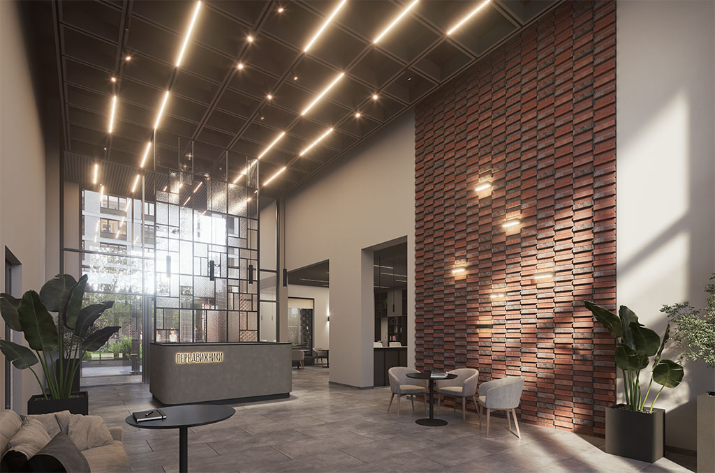 Лобби дома «Передвижники» от RBI Лобби дома «Передвижники» от RBI