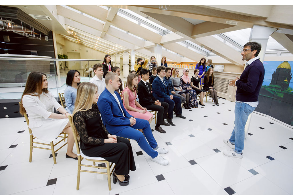 Встреча Эдуарда Тиктинского с учениками «Школы лидеров будущего»