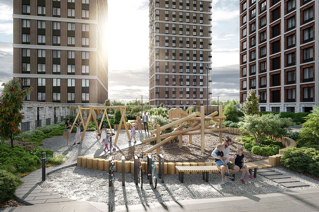 детская площадка в доме Струны от RBI