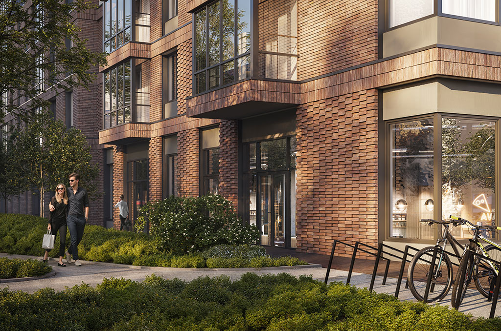 Фасад дома «Передвижники» от RBI Фасад дома «Передвижники» от RBI