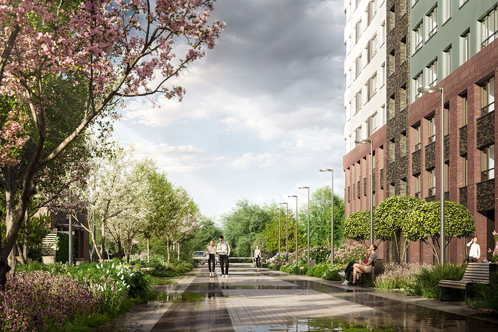 Фруктовый променад во дворе Ultra City 3.0 от RBI