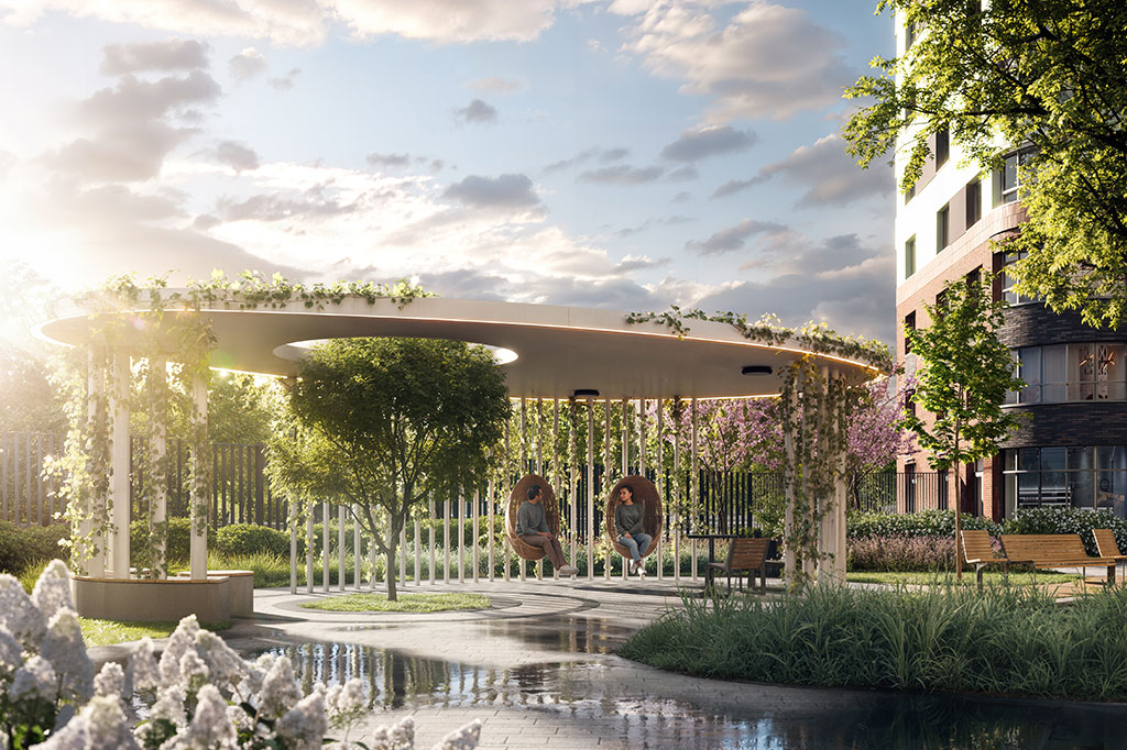 Двор в жилом комплексе Ultra City 3.0