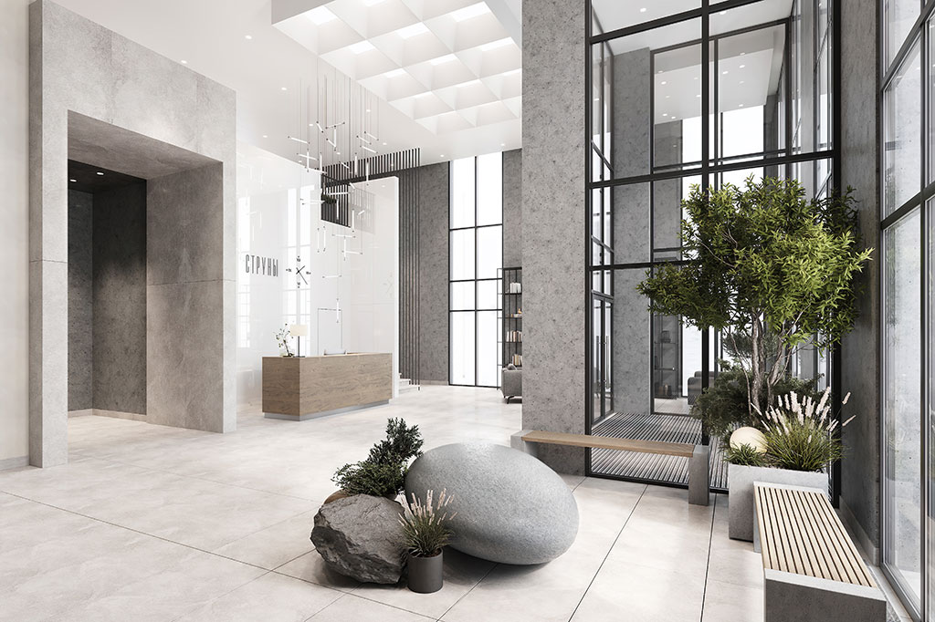 Входная группа в ЖК «Струны» от RBI