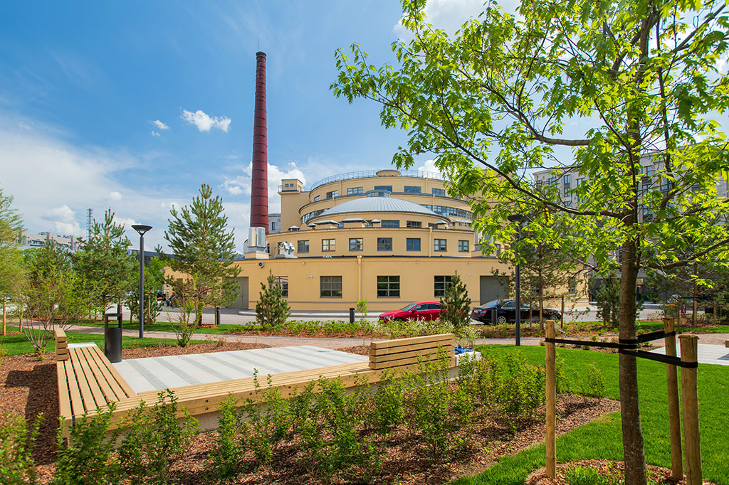 Сквер у Левашовского хлебозавода на улице Большая Зеленина/Барочная Сквер у Левашовского хлебозавода на улице Большая Зеленина/Барочная
