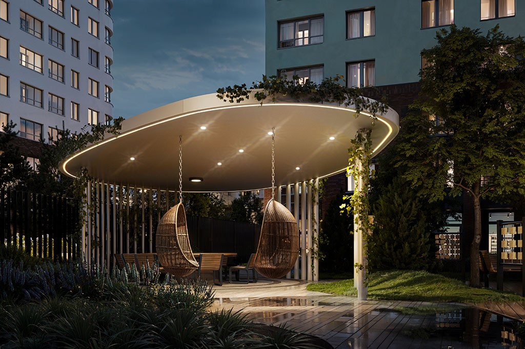 Внутренний двор ЖК Ultra City 3.0 от RBI