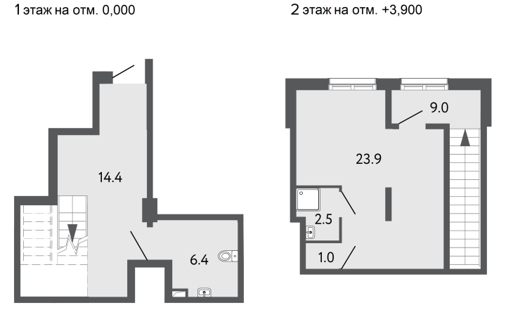 Помещение №2132 - 57.2 м², 1 этаж, 13 800 000 руб.