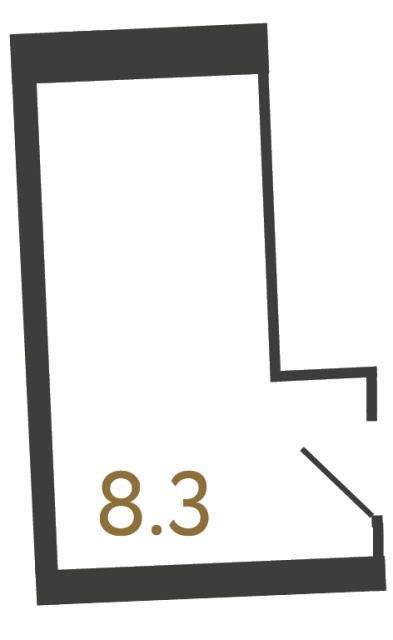 Коммерческое помещение №32 в ЖК Цвет Зеленогорска - 8.3 м²