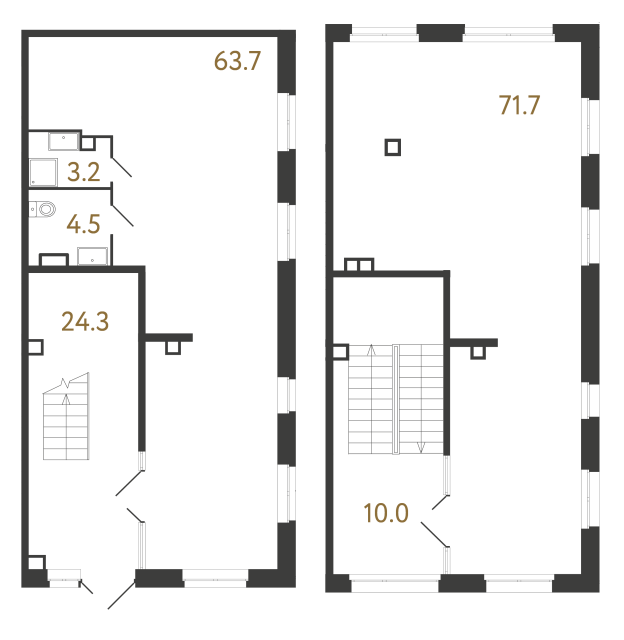 Коммерческое помещение №585 в ЖК Куинджи - 177.4 м²
