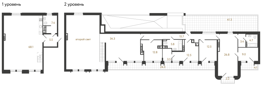 Пятикомнатная квартира №15 в ЖК Коллекционер - 222 м²  - №2